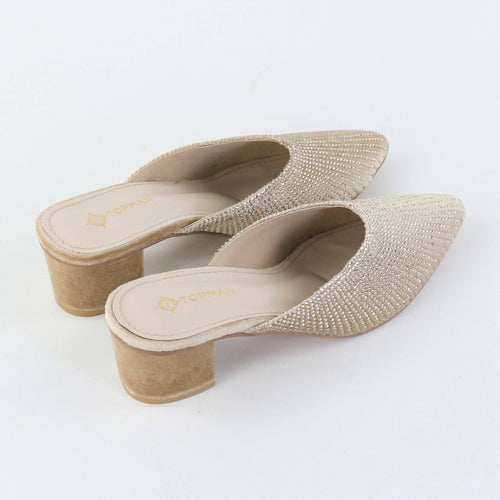 Glam Crystal Pumps – Golden