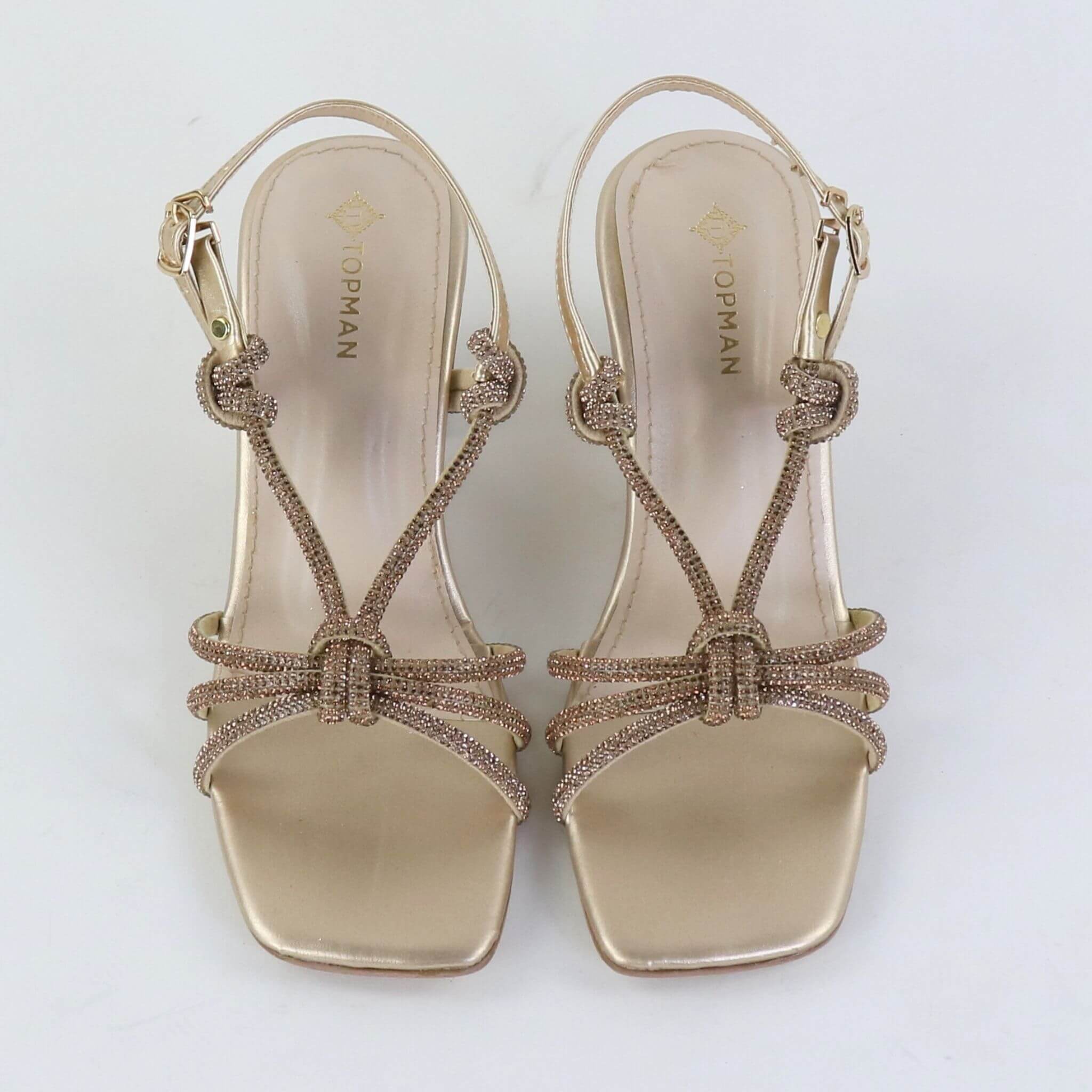 Crystal Knot Heels – Golden