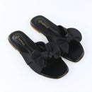 Black Satin Bow