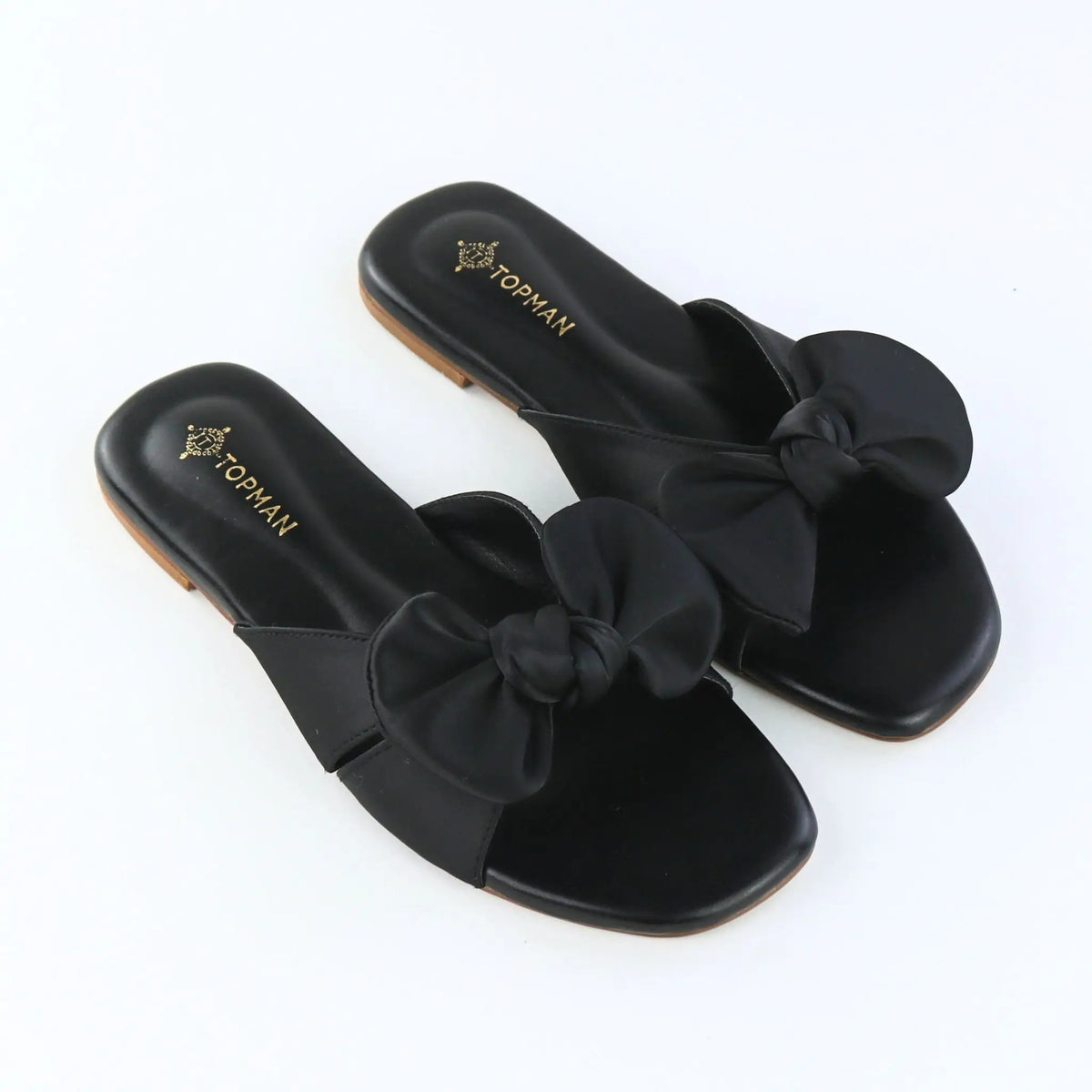 Black Satin Bow