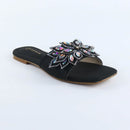 Black Crystal Flower-F015