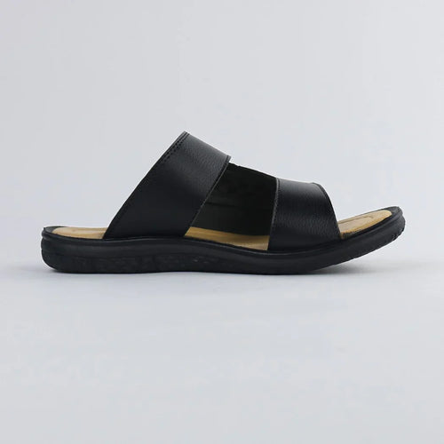 Men’s Black Slip-On Slippers-G002