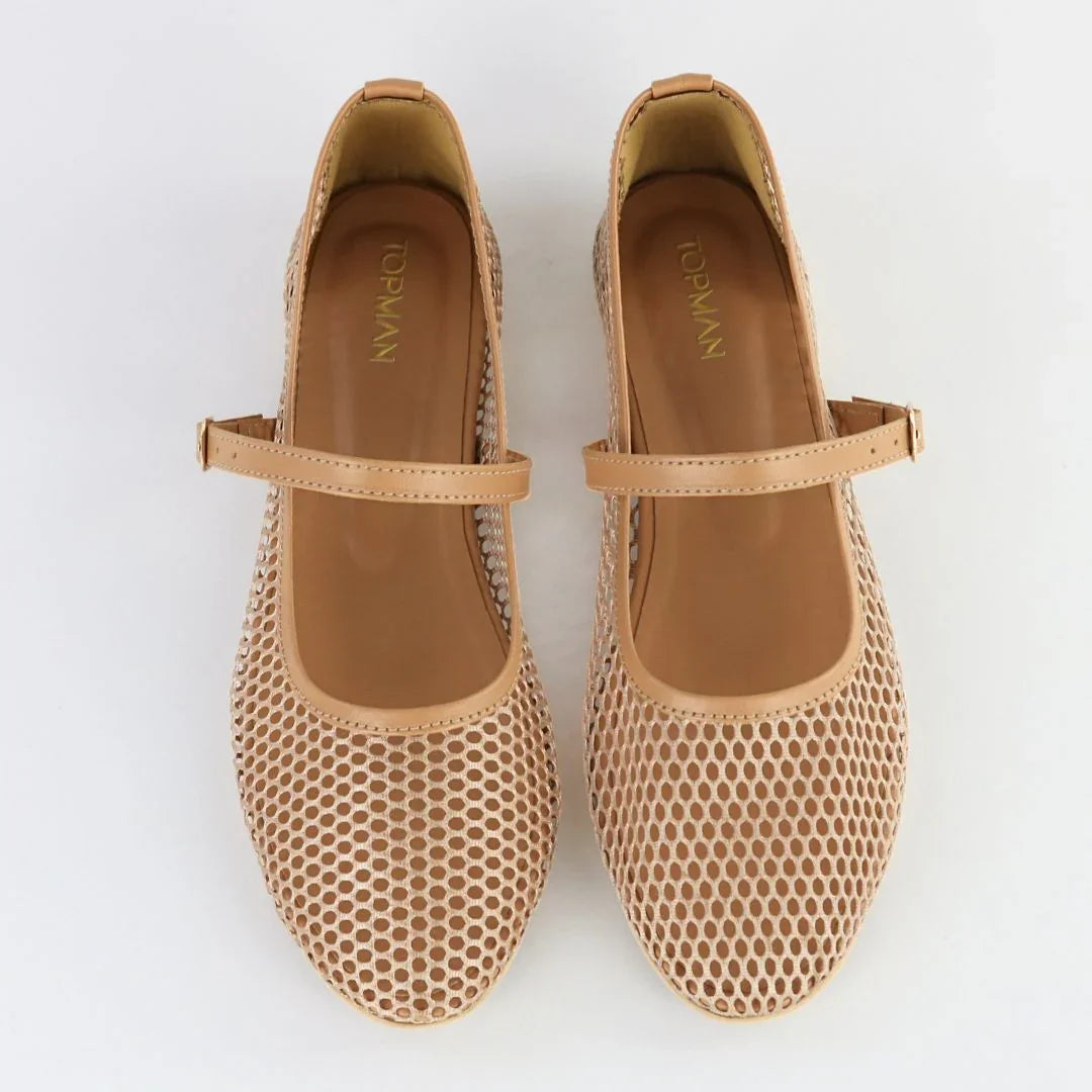 Beige Ballet Pumps