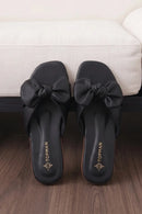 Black Satin Bow
