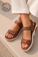 Brown Step Sandals