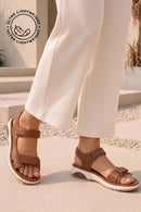 Brown Step Sandals
