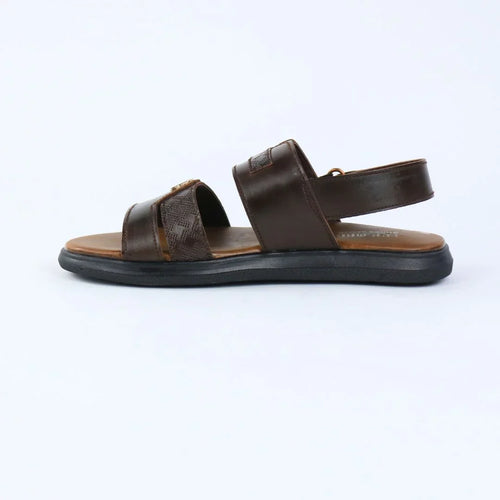 Brown Slip On Kids Sandals-S005