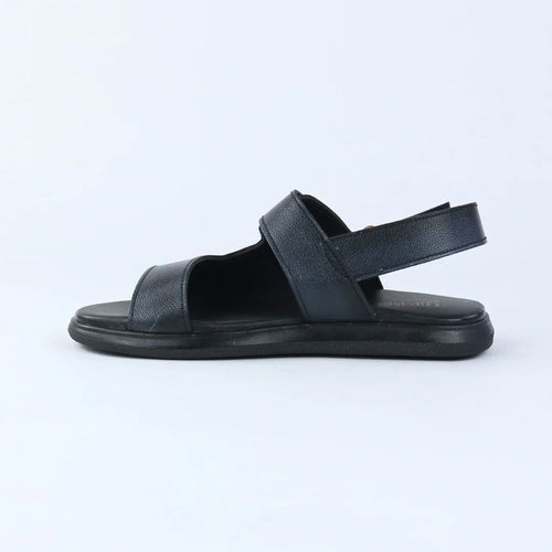 Kids Black Slip-On Sandals-S007