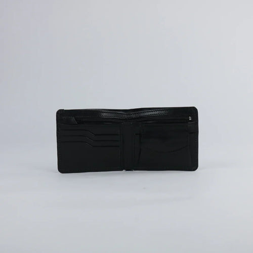 Black Leather Wallet-W002