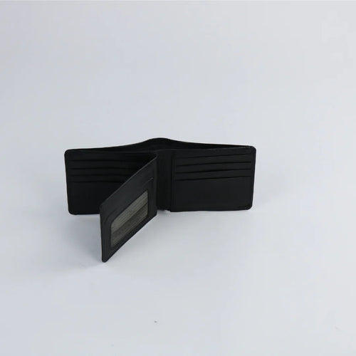 Black Leather Wallet-W004