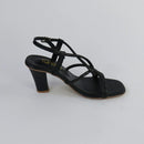 Women’s Black Strappy Heels-H003