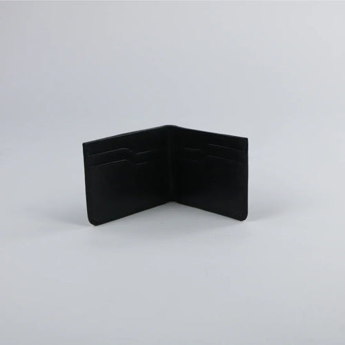 Black Leather Wallet-W010