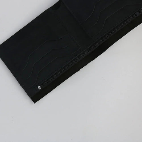 Black Leather Wallet-W013