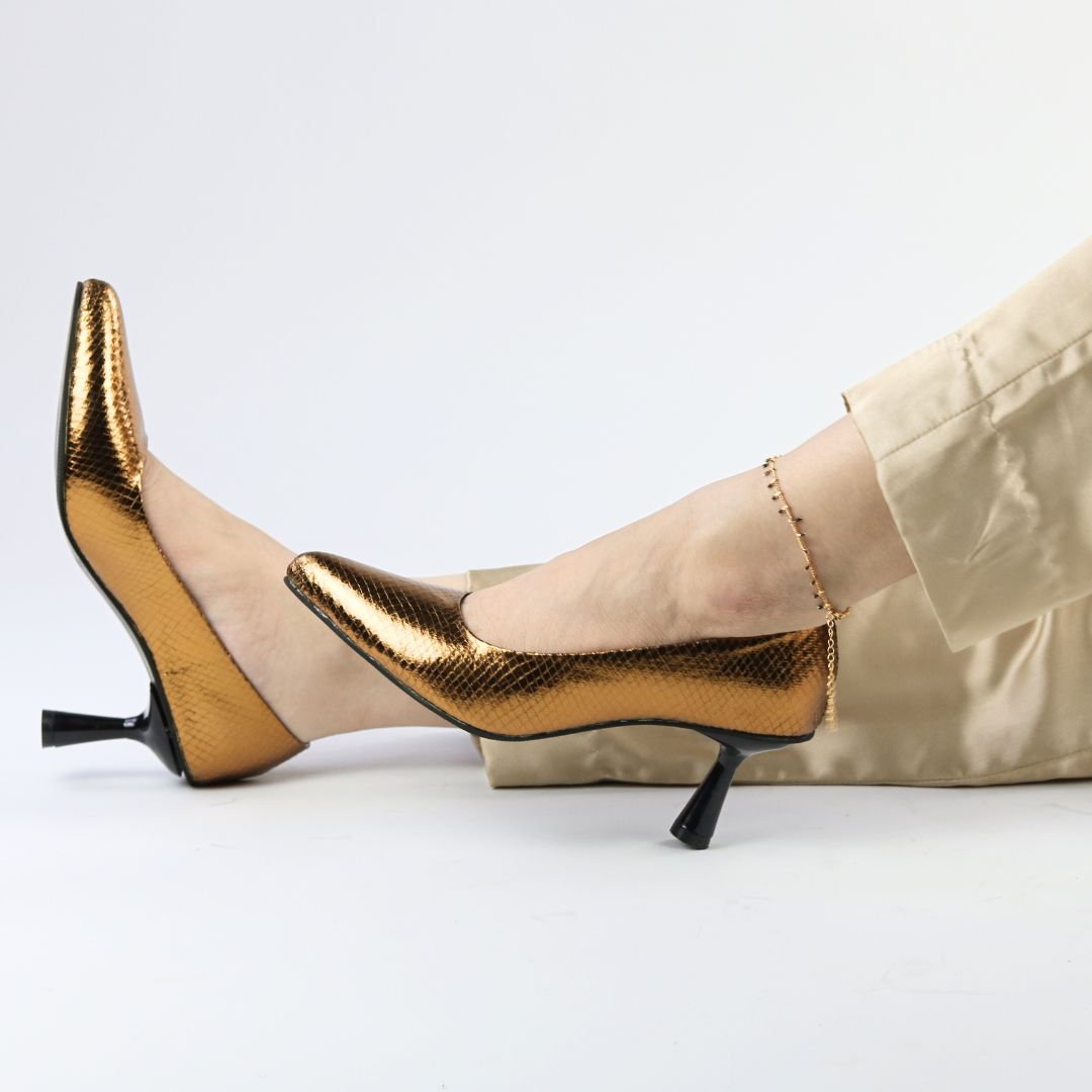 Bronze Diva Coat Shoe