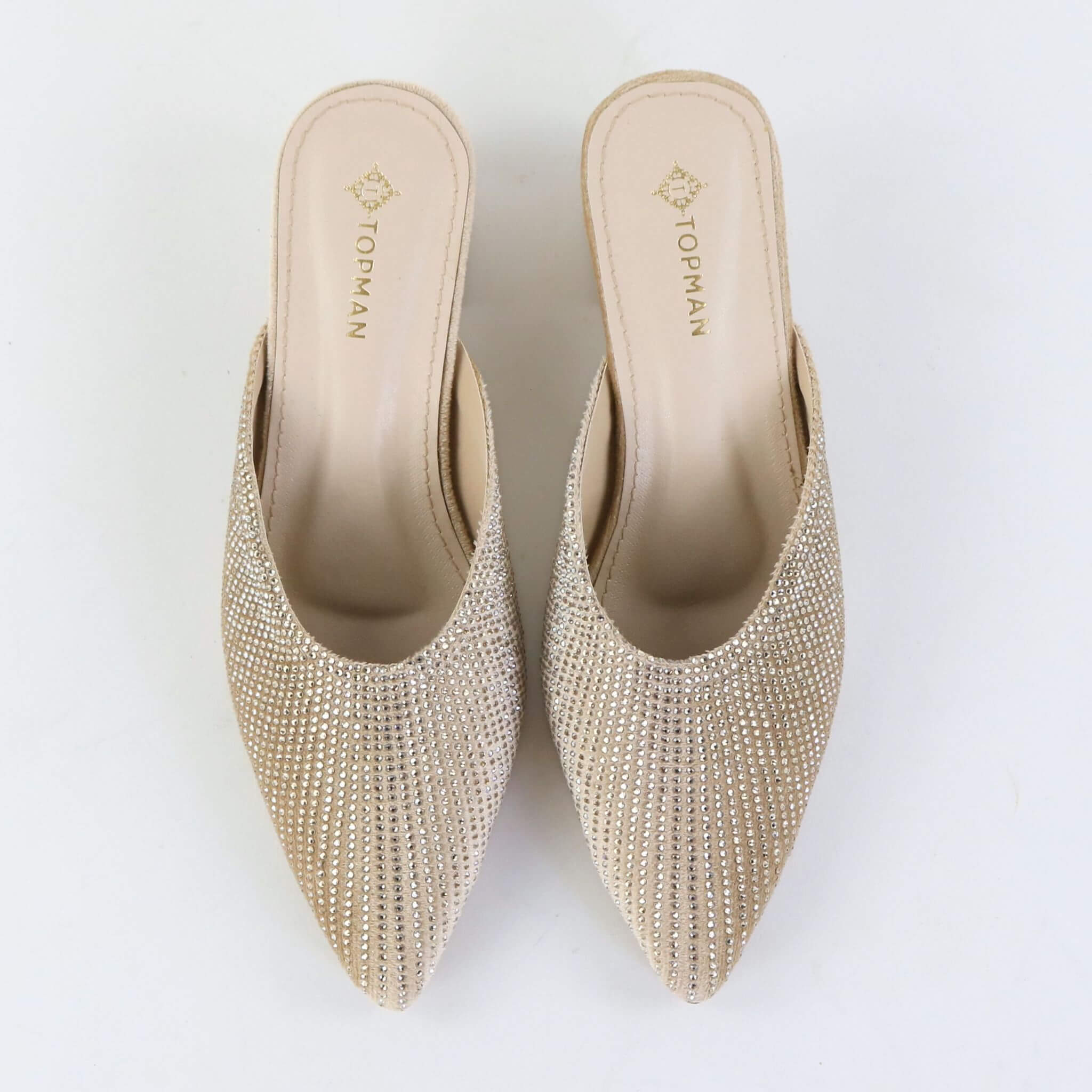 Glam Crystal Pumps – Golden