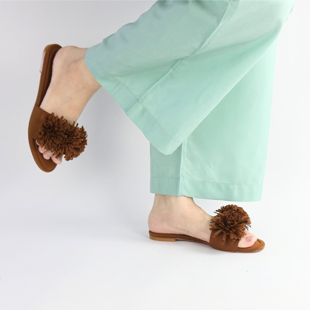 Brown Teal Flats
