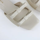 White Dual Strap Slip-On-F008