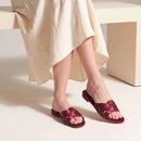 Red Charm Flats
