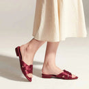 Red Charm Flats