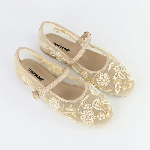Embroidered Ballet Pumps