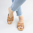 Tan Cross Strap