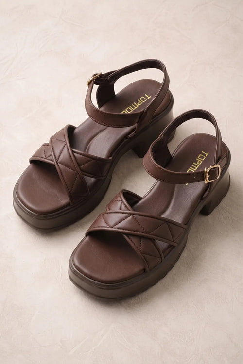 Nova Noir Sandals – Brown
