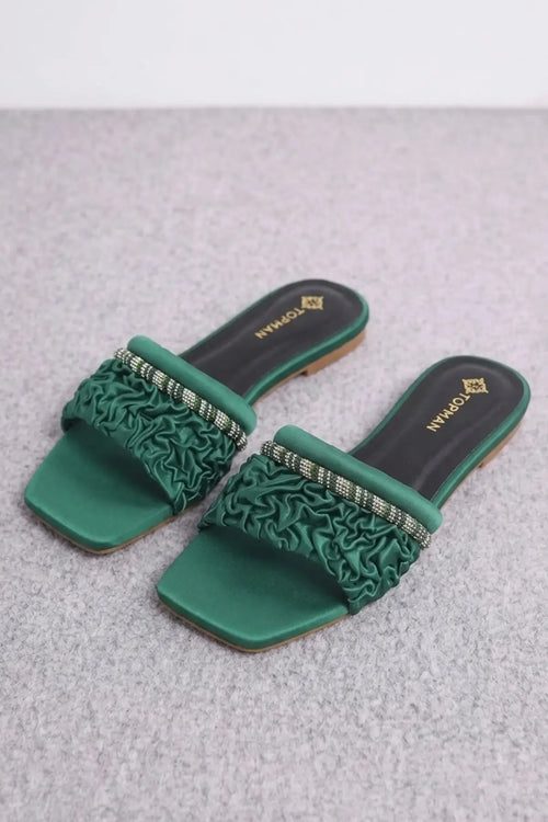 Ruffle Flats – Green
