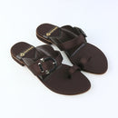 Buckle Brown Flats