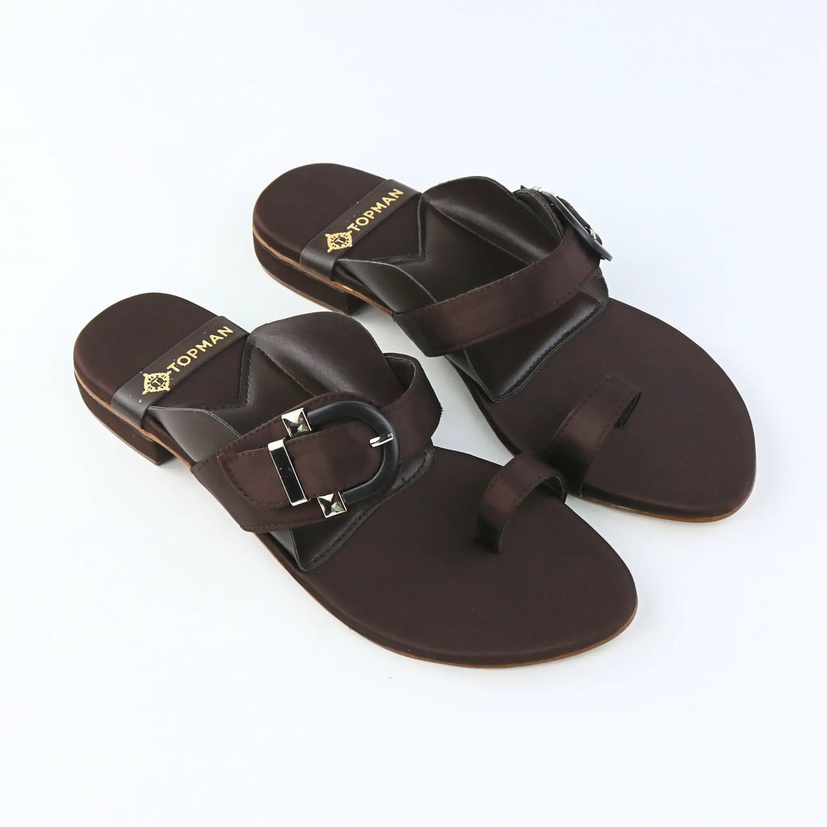 Buckle Brown Flats