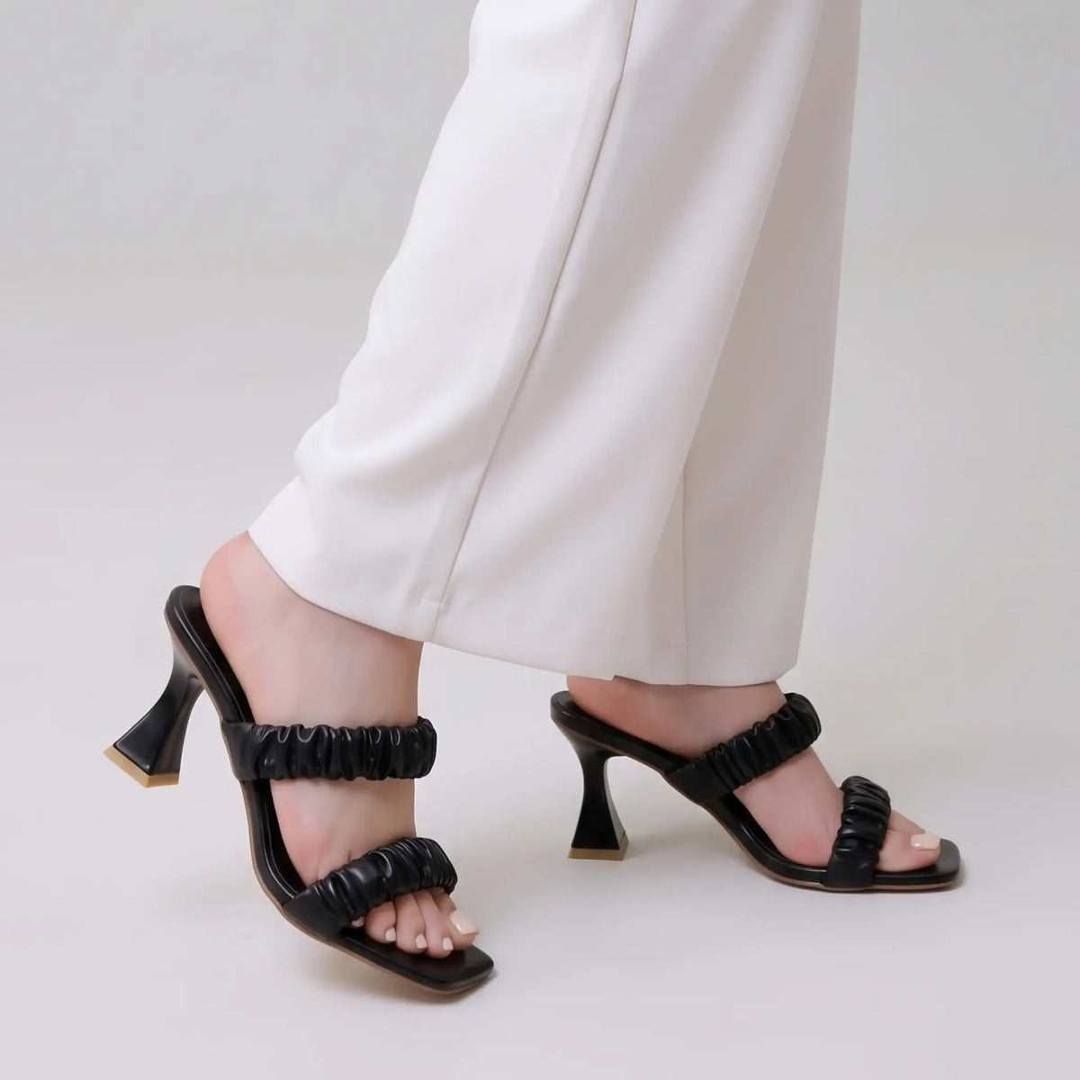 Black Pleated