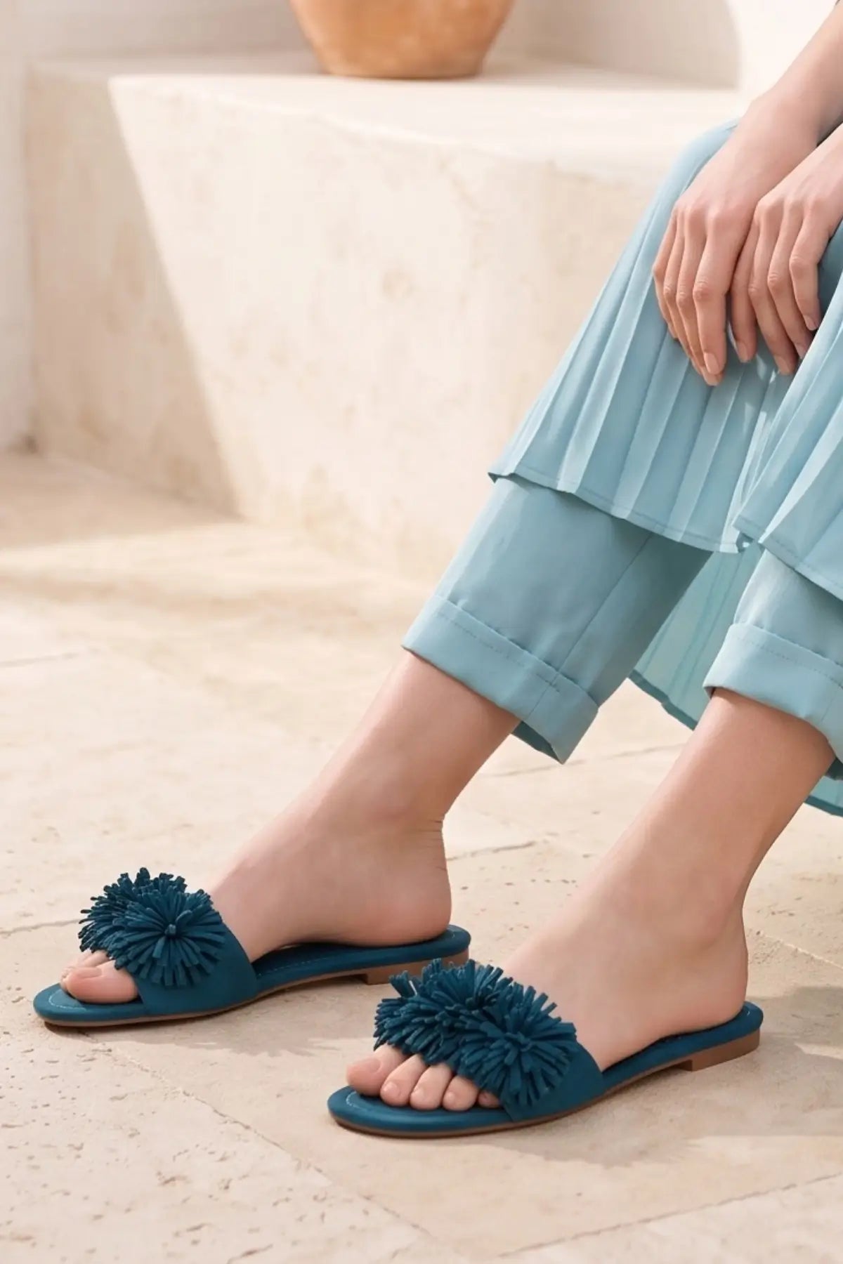 Teal Blue Flats