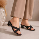 Royal Weave Heels – Black
