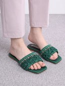 Ruffle Flats – Green