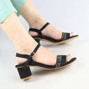Black Sparkle Heels