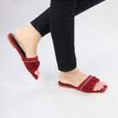 Red Ruffle Sliders