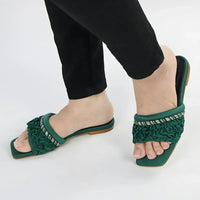 Green Ruffle Sliders
