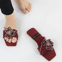 Maroon Beaded Crystal