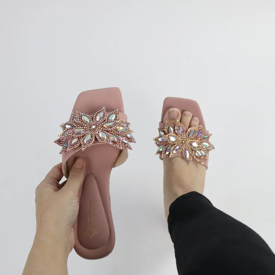 Pink Crystal Flower-F014