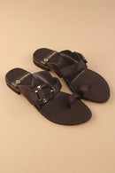 Buckle Brown Flats