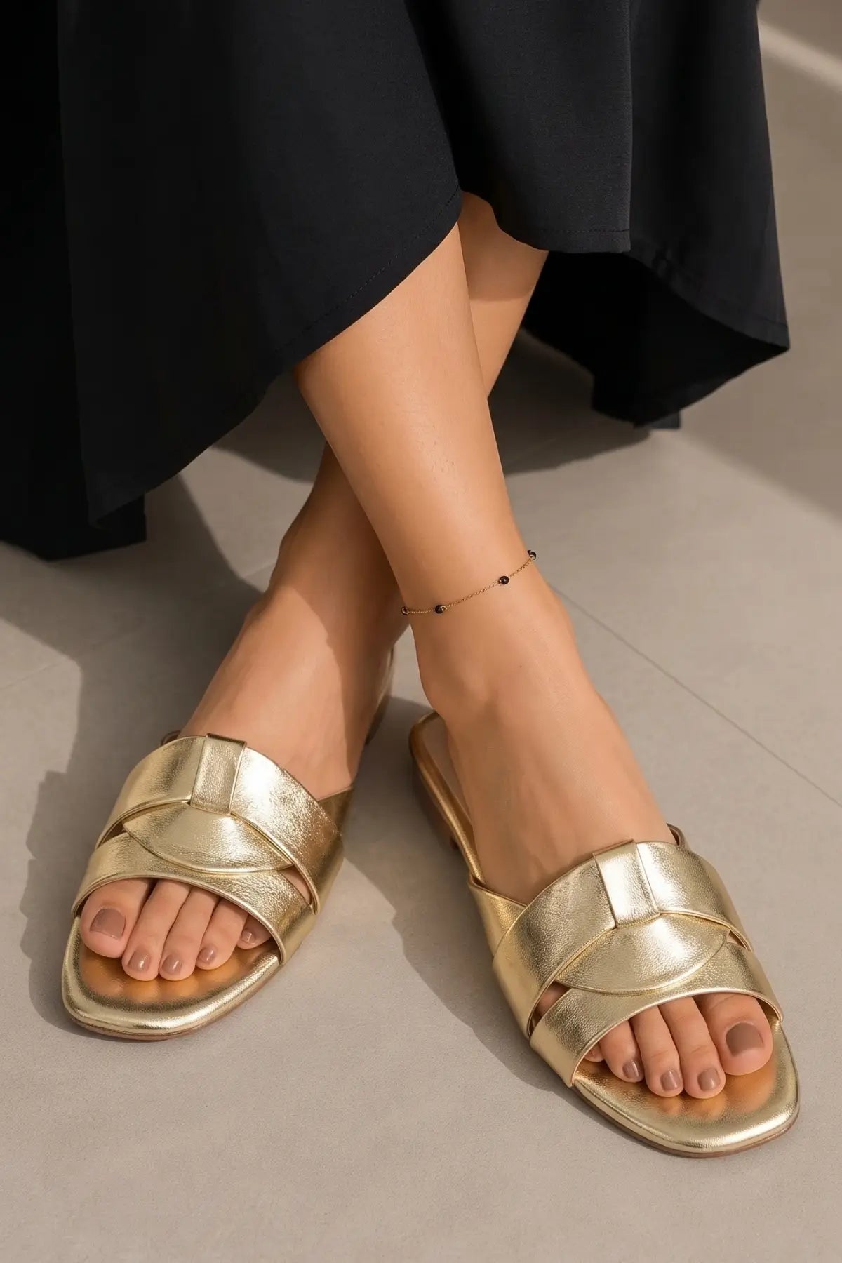 Golden Charm Flats