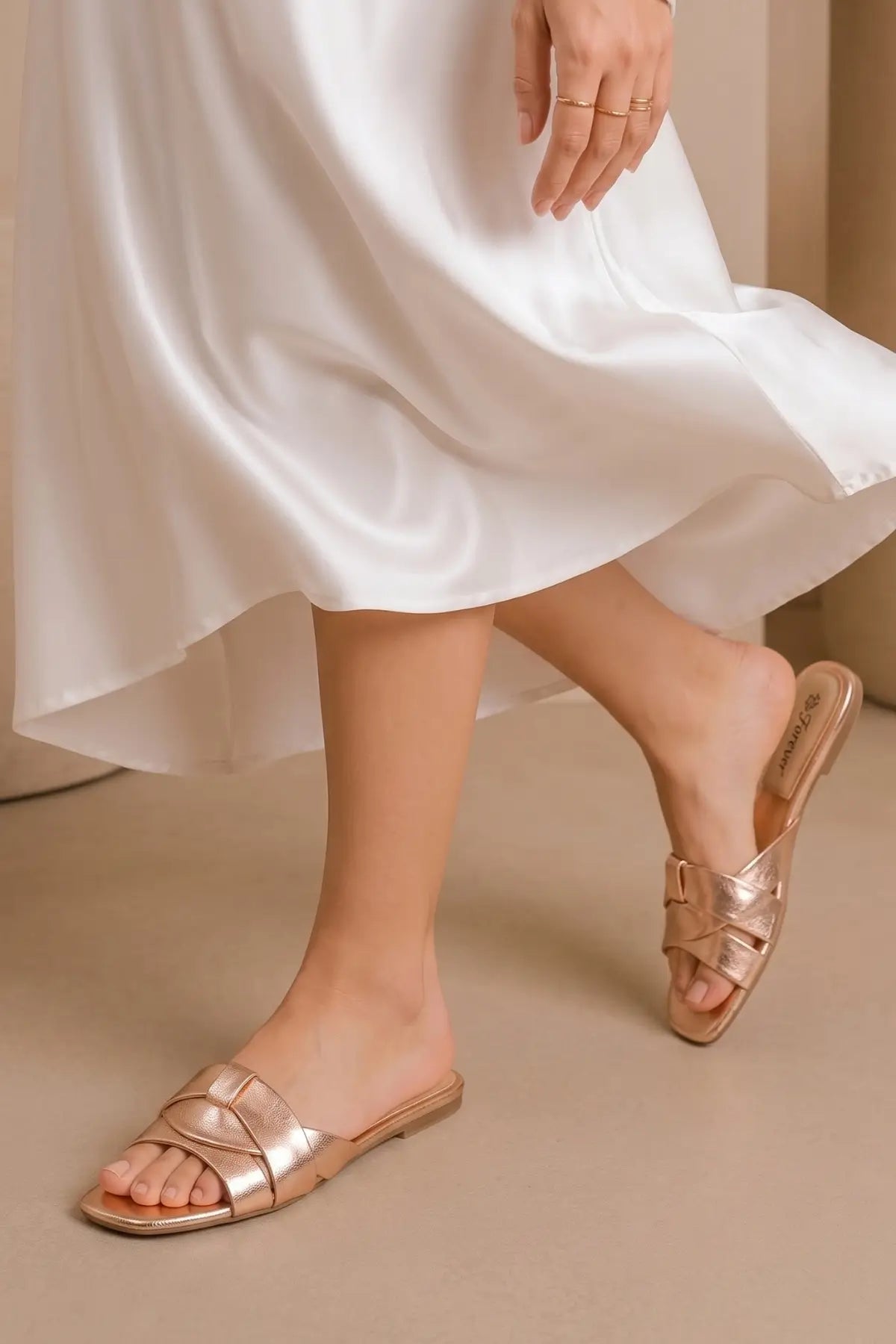 Peach Charm Flats