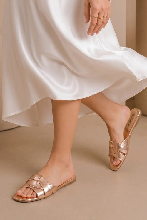 Peach Charm Flats