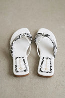 Serpina Knot Flats – White