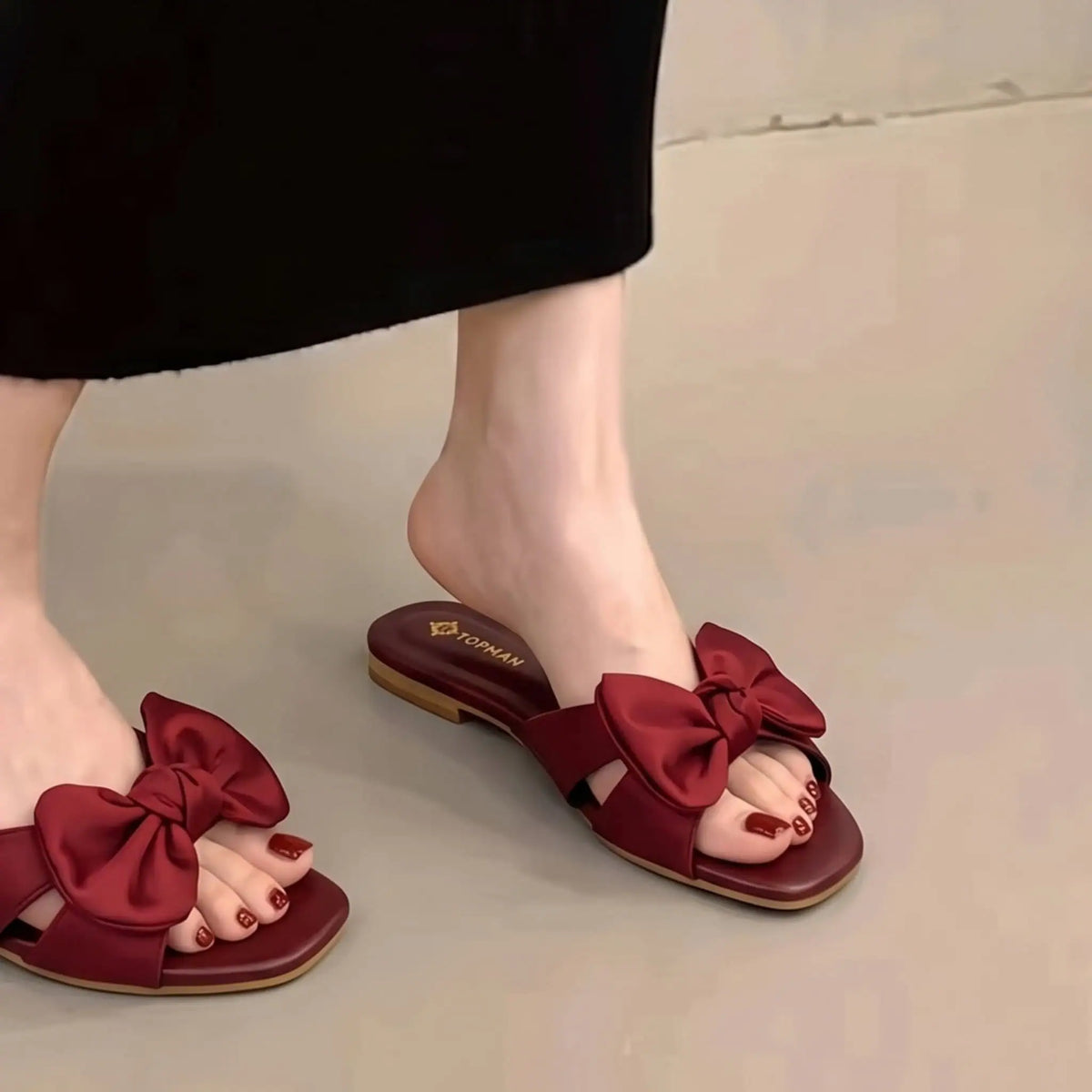 Red Satin Bow