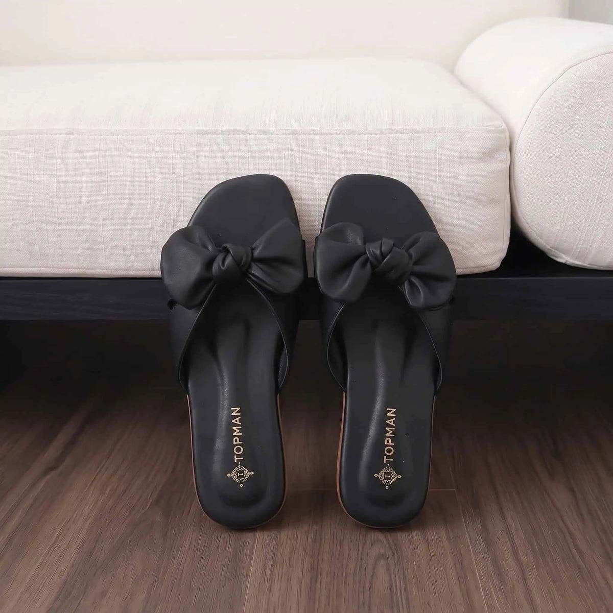 Black Satin Bow