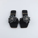 Black Beaded Crystal