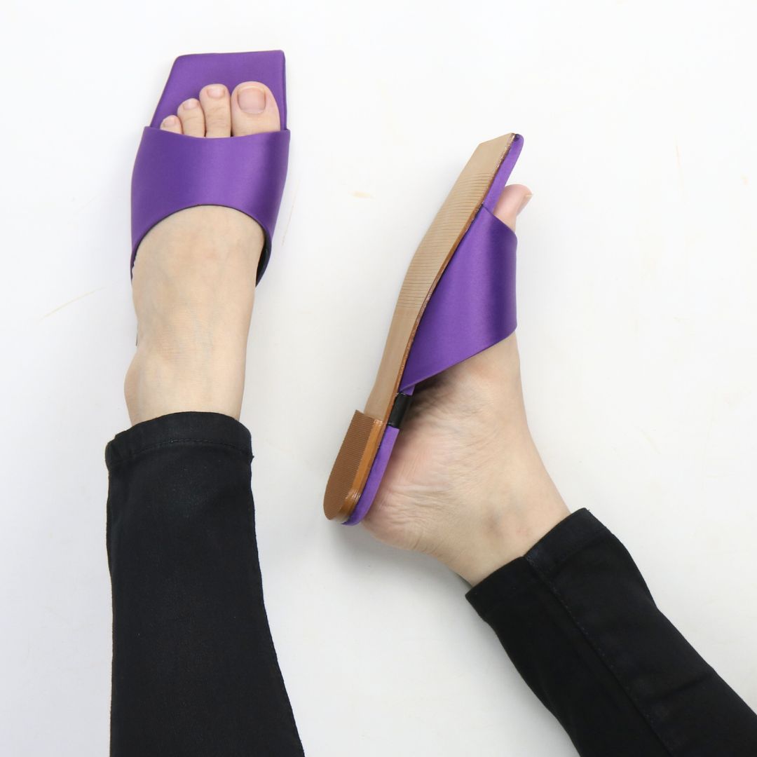 Purple Elegance Flats