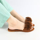 Brown Teal Flats