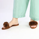 Brown Teal Flats